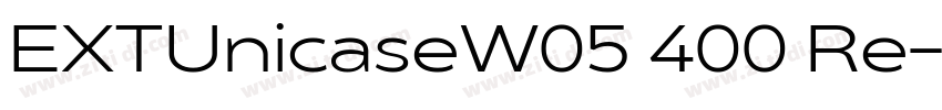 EXTUnicaseW05 400 Re字体转换